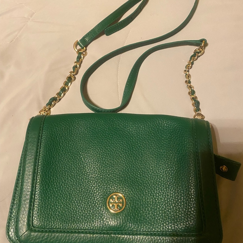 Tory Burch Landon combo pebble leather